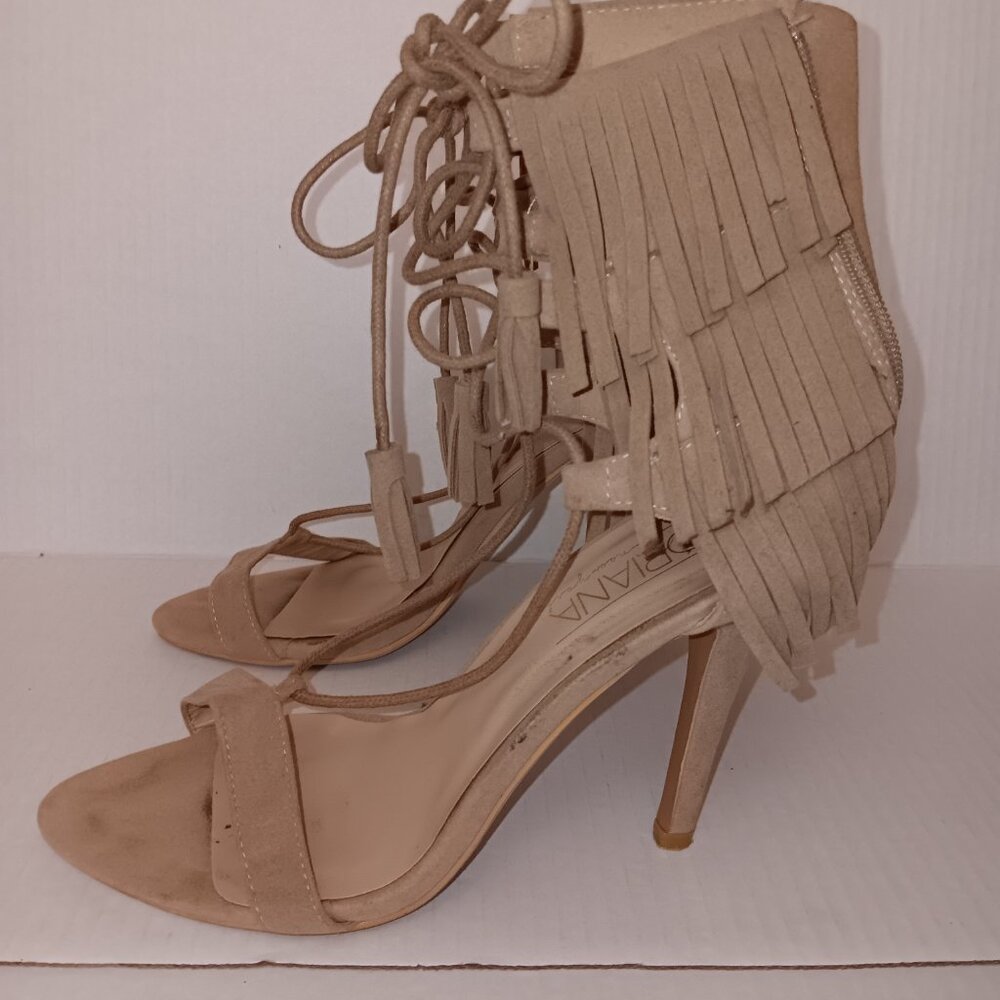 ADRIANA NEW YORK HILDA FRINGES/TASSELS HEELS - Picture 10 of 15